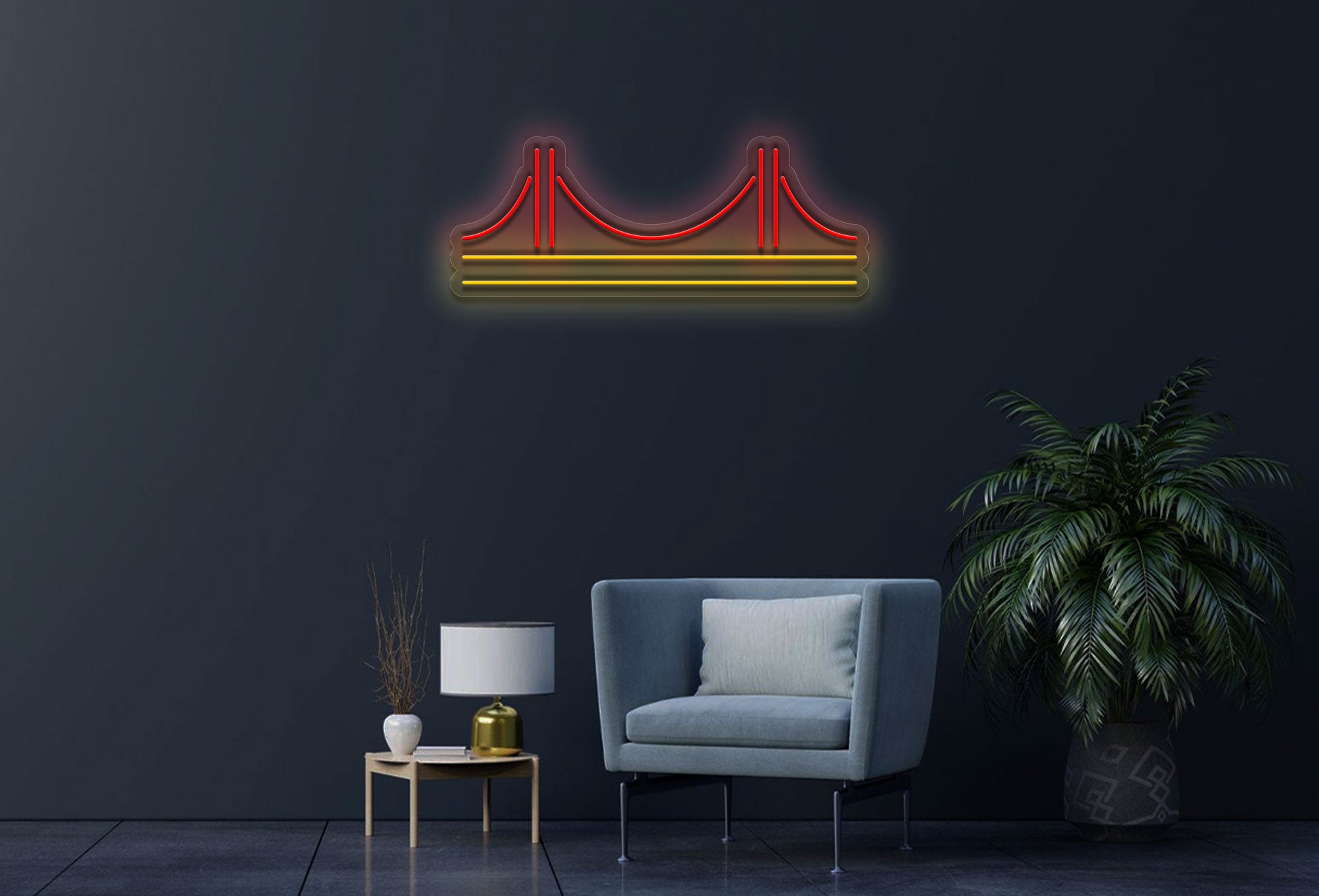 Golden Gate Bridge v3 LED Neon Sign