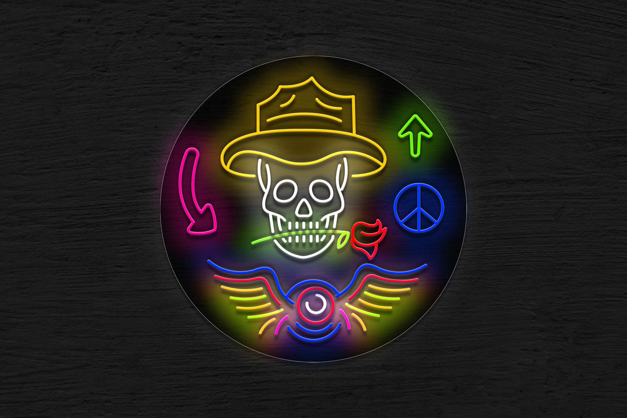 Grateful Dead Icons v2 LED Neon Sign