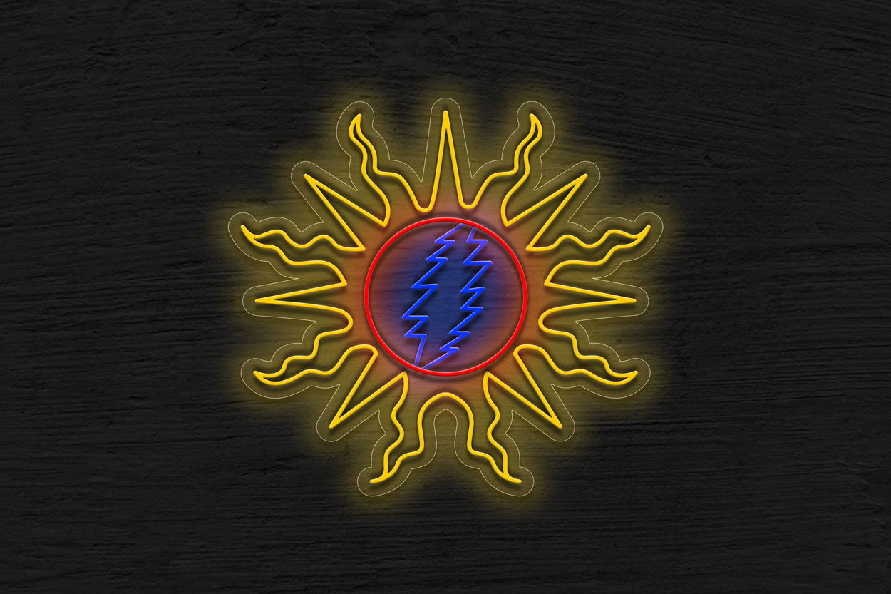 Grateful Dead with Sun LED Neon Sign