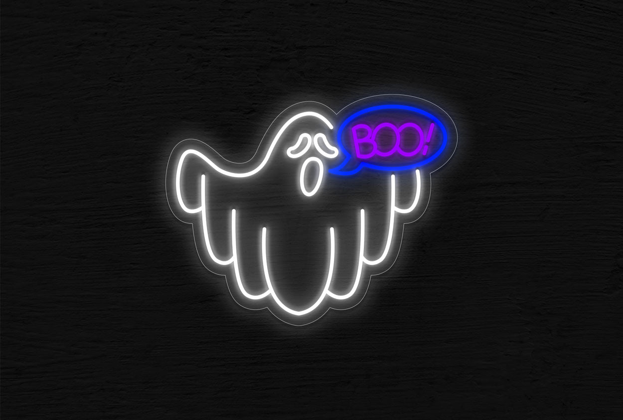Neon Boo Led Sign Buy Ghost Boo LED Neon Sign | Best Selling Neon Signs from Best Buy ...
