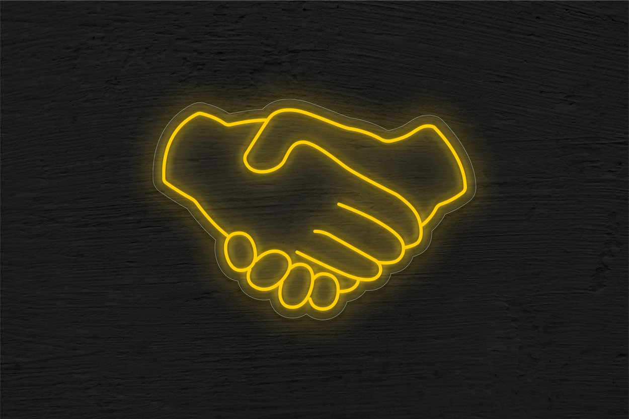 Handshake Emoji LED Neon Sign