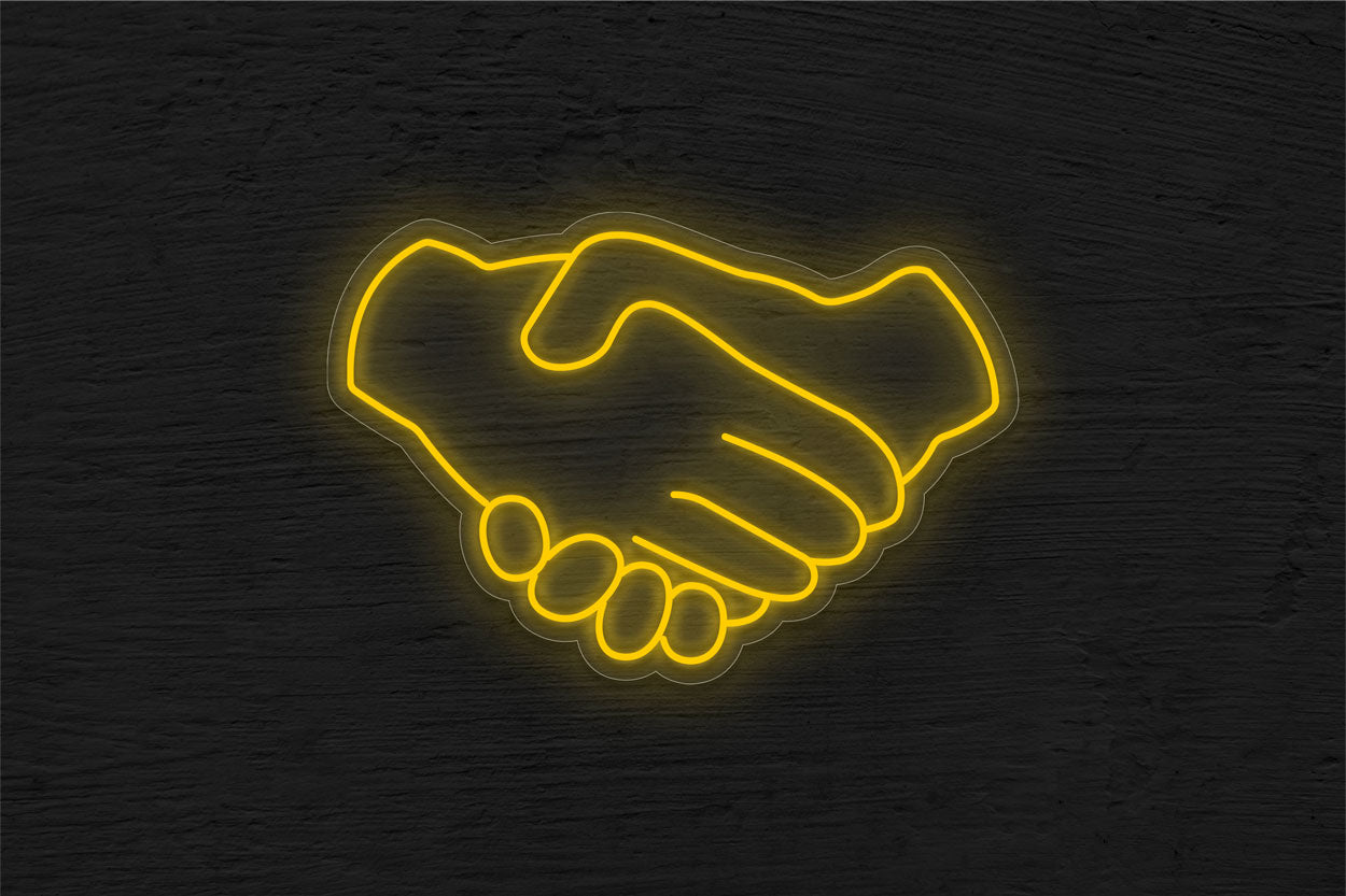 Handshake Emoji LED Neon Sign