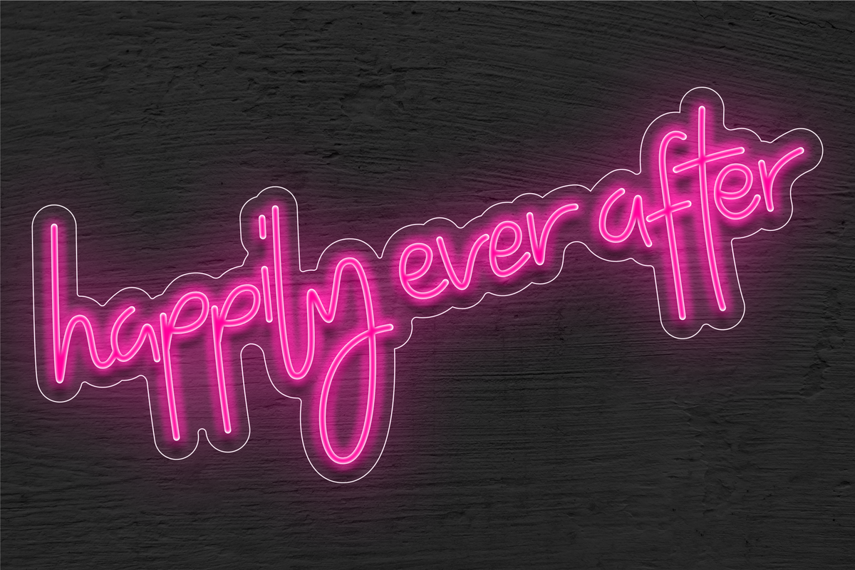 &quot;Happily ever after&quot; LED Neon Sign