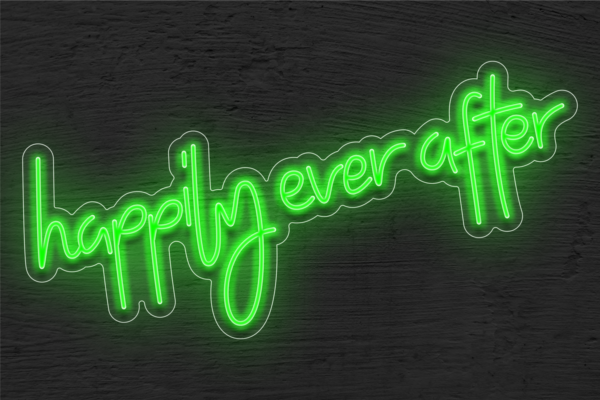 &quot;Happily ever after&quot; LED Neon Sign