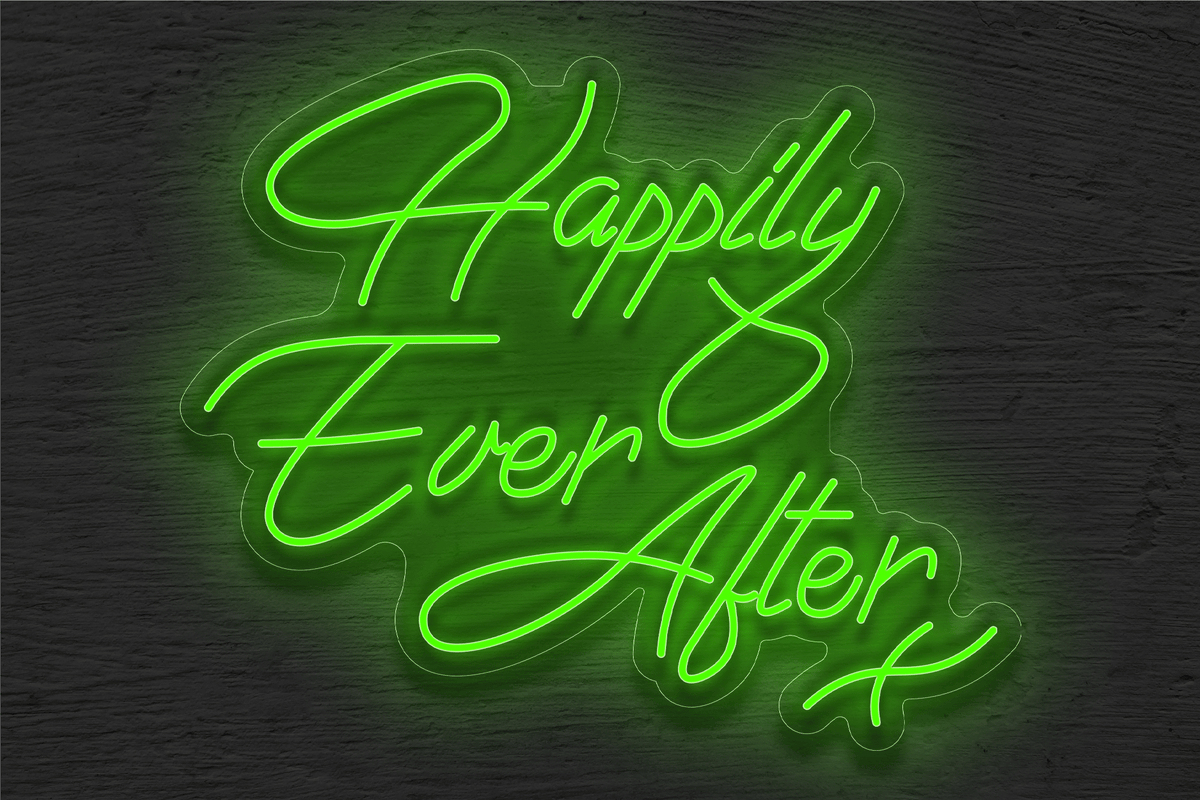 &quot;Happily Ever After&quot; 2 LED Neon Sign
