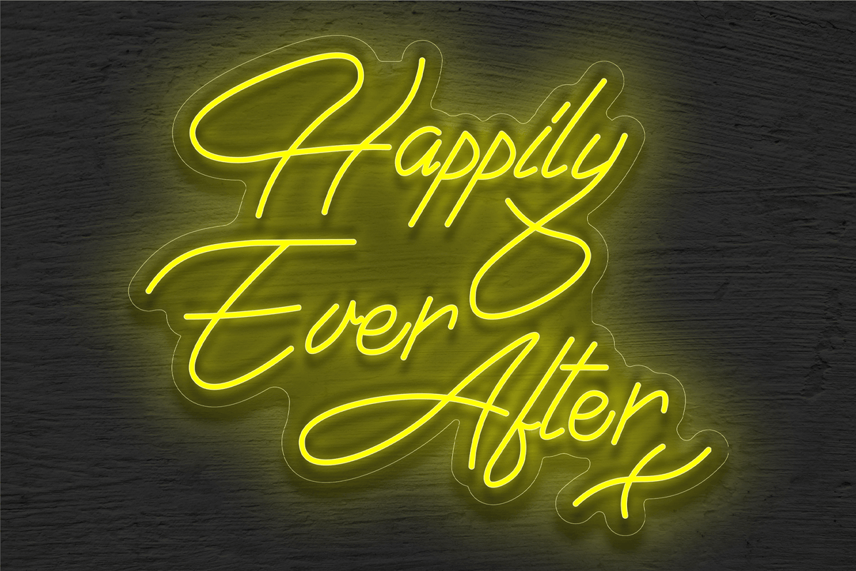 &quot;Happily Ever After&quot; 2 LED Neon Sign