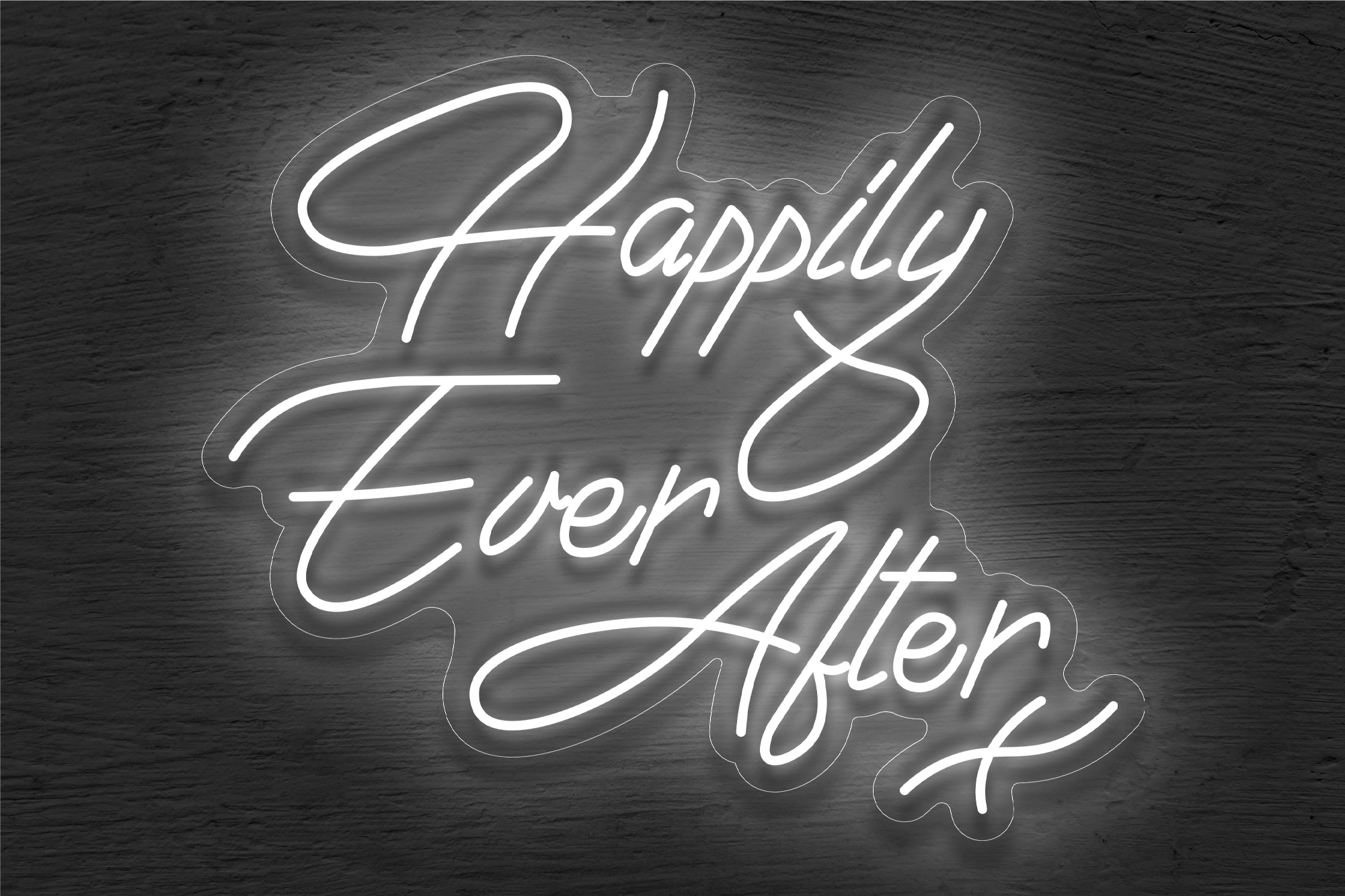 "Happily Ever After" 2 LED Neon Sign