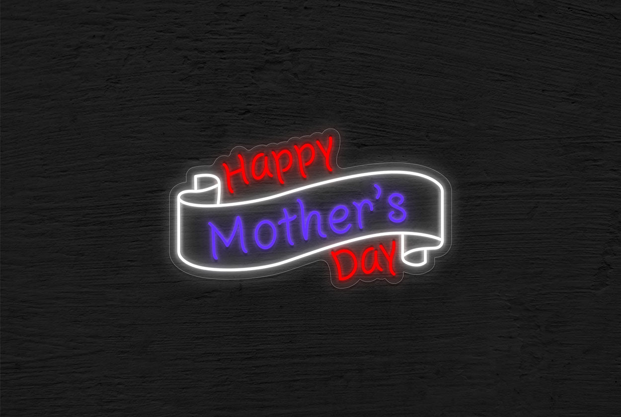 "Happy Mothers Day" in a Border LED Neon Sign