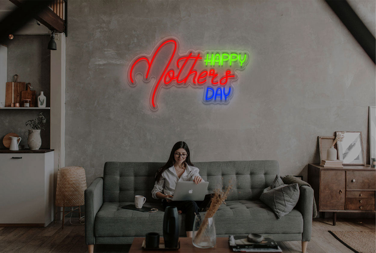 "Happy Mothers Day" LED Neon Sign