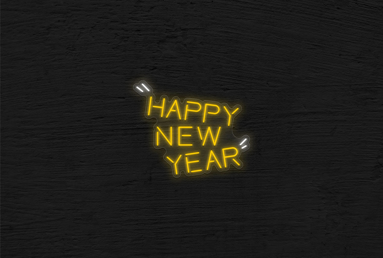 "Happy New Year" with Quotation LED Neon Sign