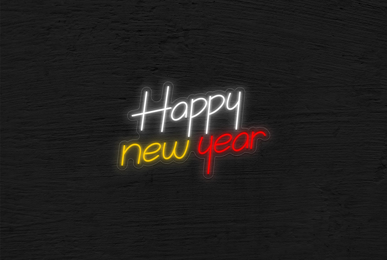 "Happy New Year" LED Neon Sign