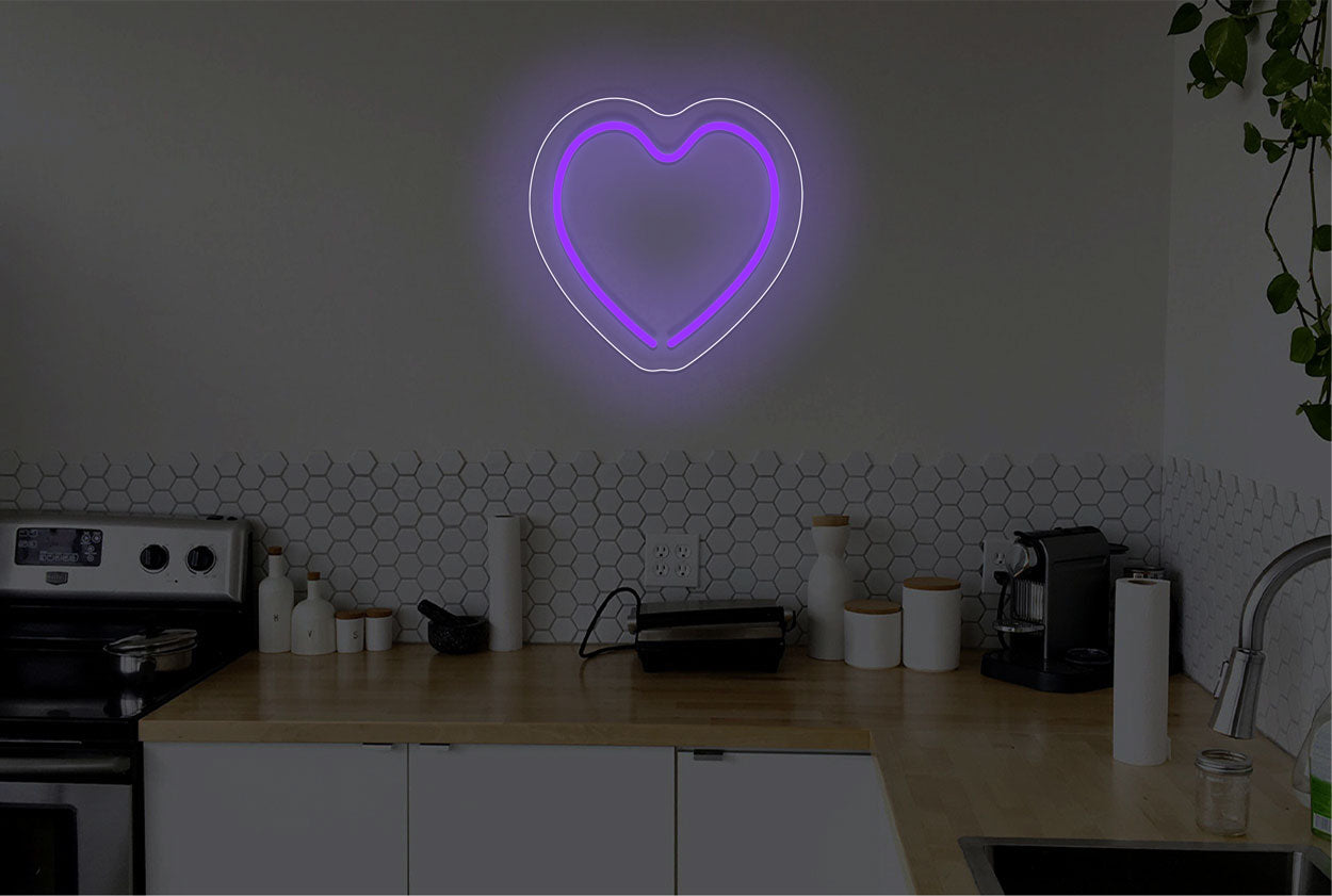 Heart Logo LED Neon Sign