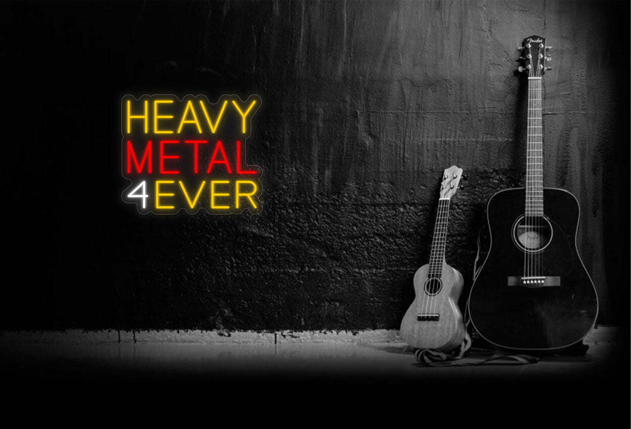 Heavy Metal 4 Ever LED Neon Sign