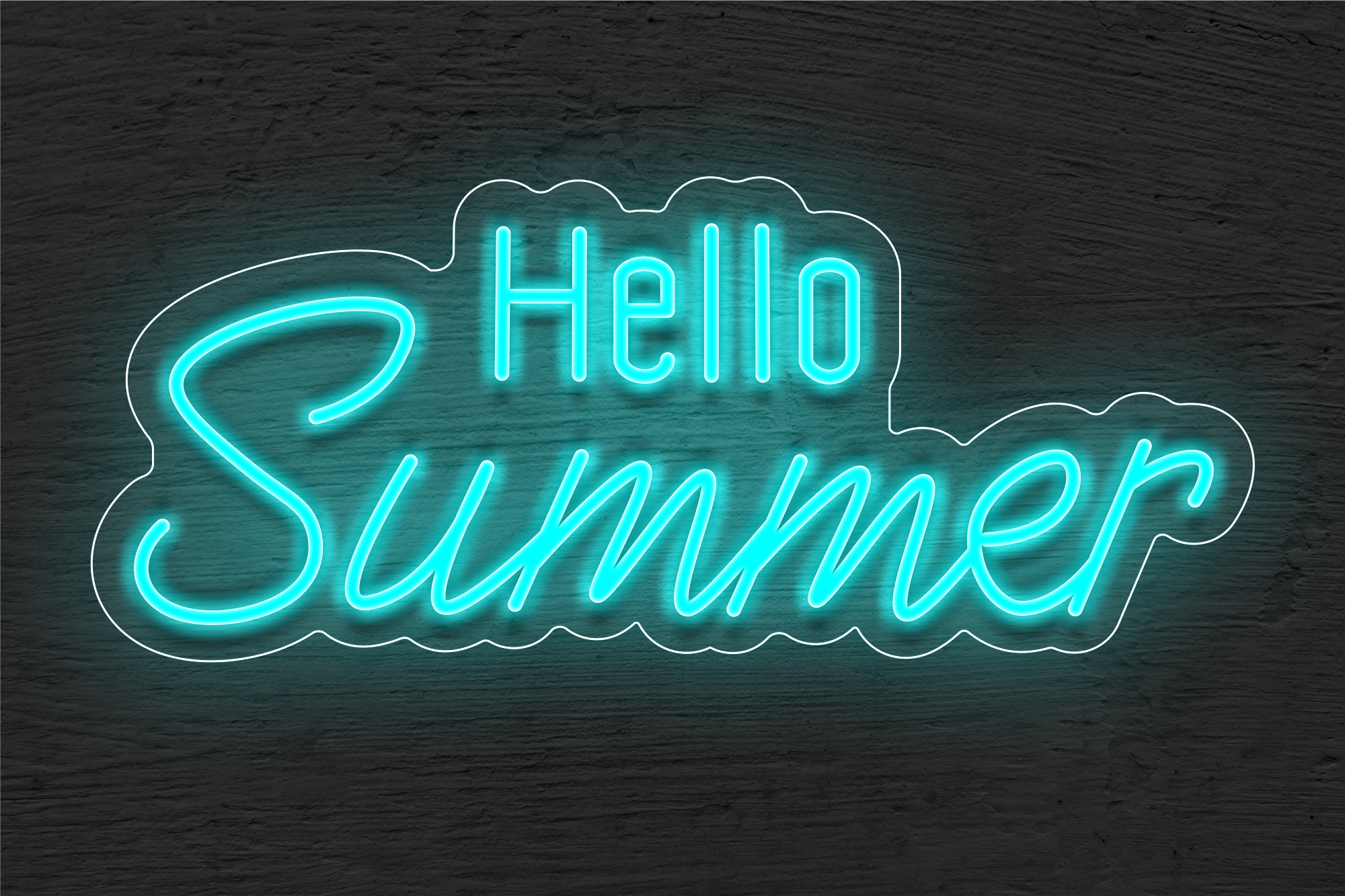 "Hello Summer" LED Neon Sign