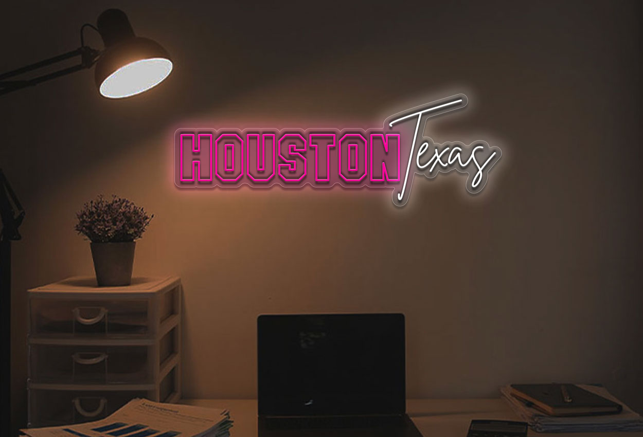 Houston Texas v2 LED Neon Sign
