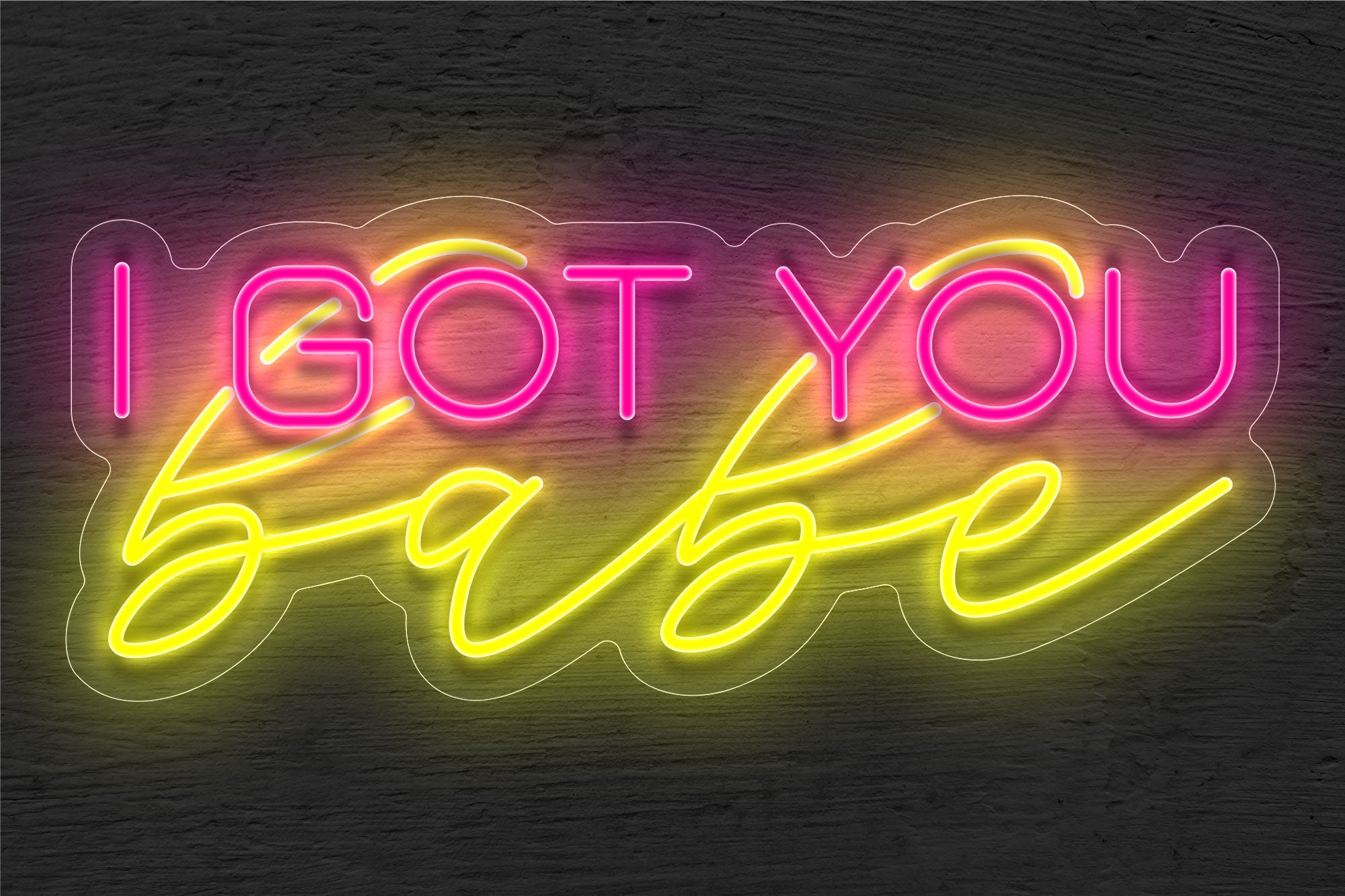 "I Got You Babe" LED Neon Sign