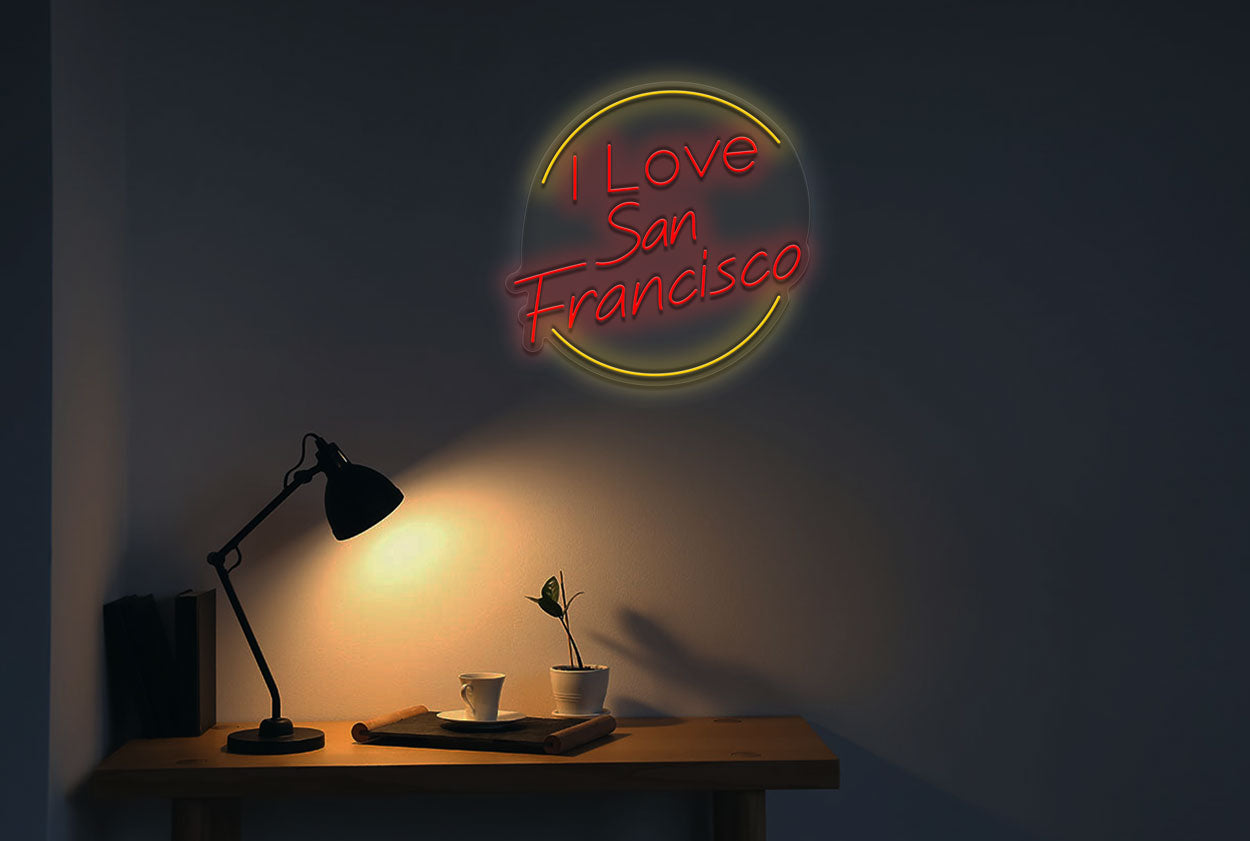 I Love San Francisco LED Neon Sign
