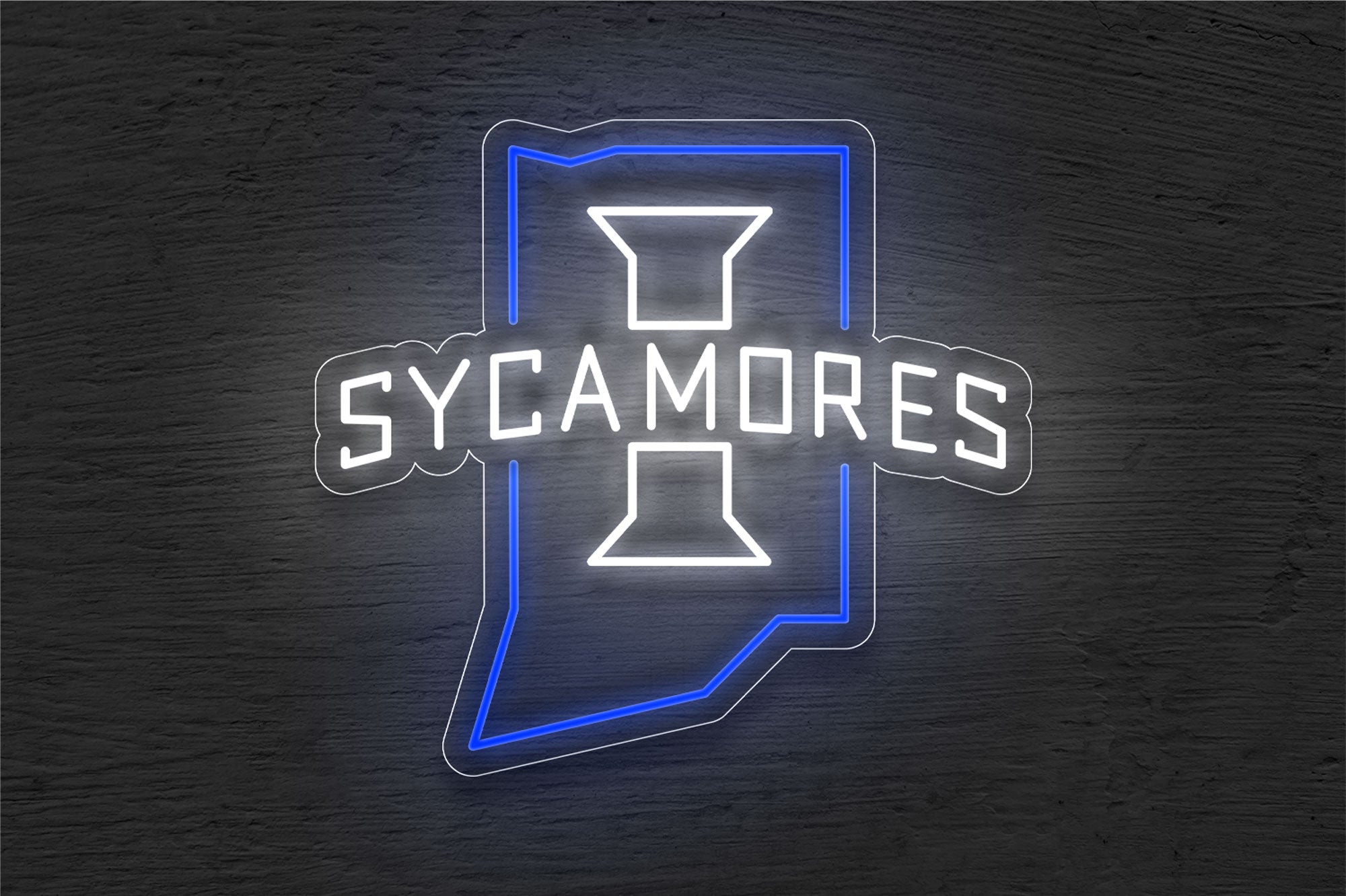 Indiana State Sycamores Men's Basketball LED Neon Sign