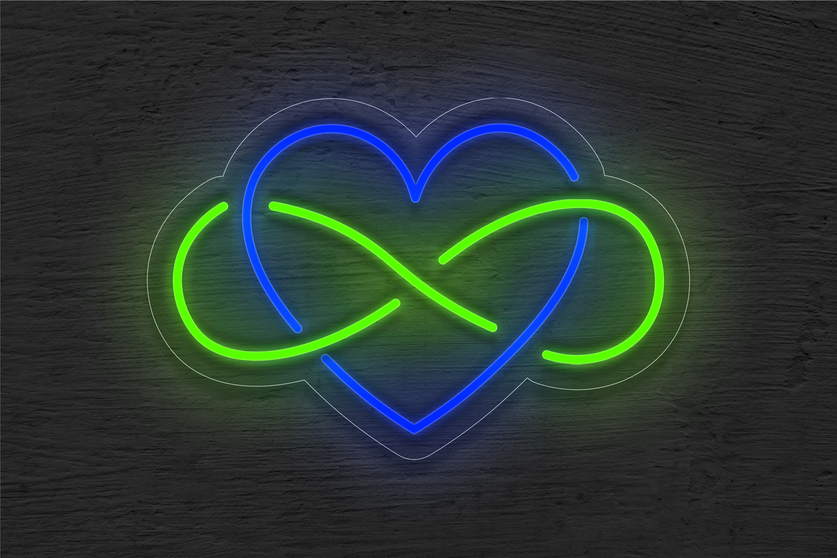Infinity Heart LED Neon Sign