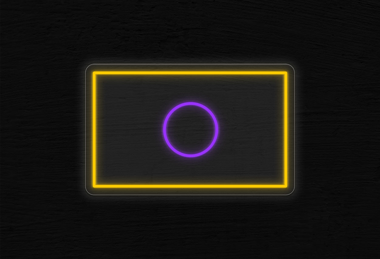 Intersex Flag LED Neon Sign