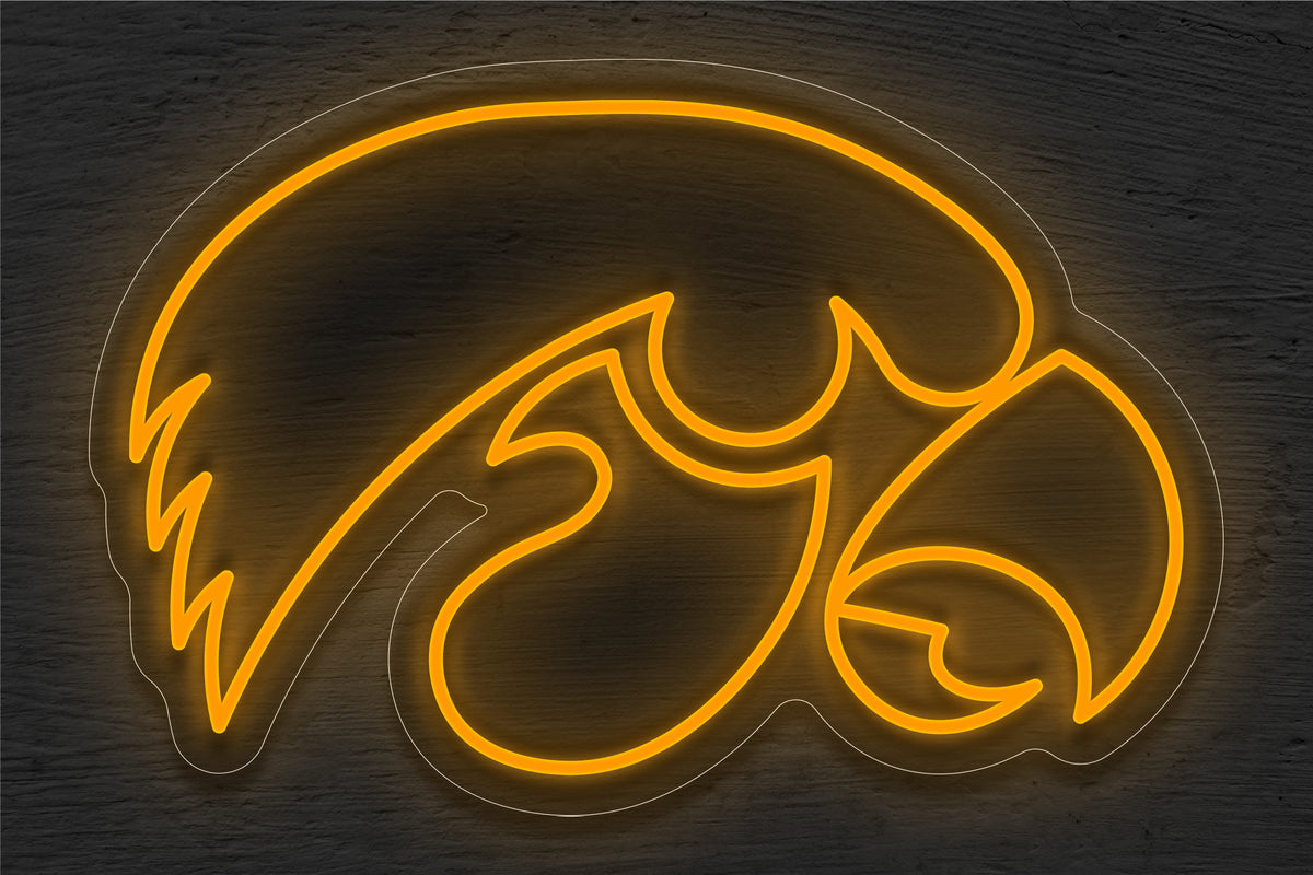 Iowa Hawkeyes Logo LED Neon Sign