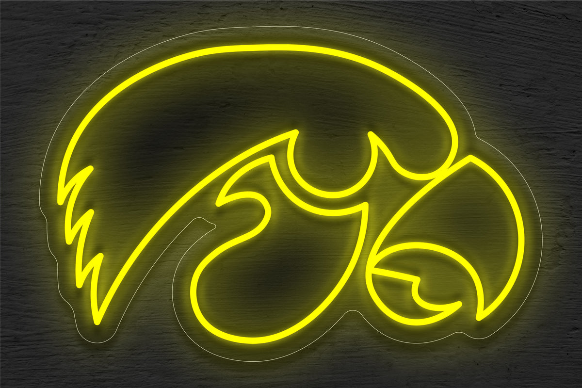 Iowa Hawkeyes Logo LED Neon Sign