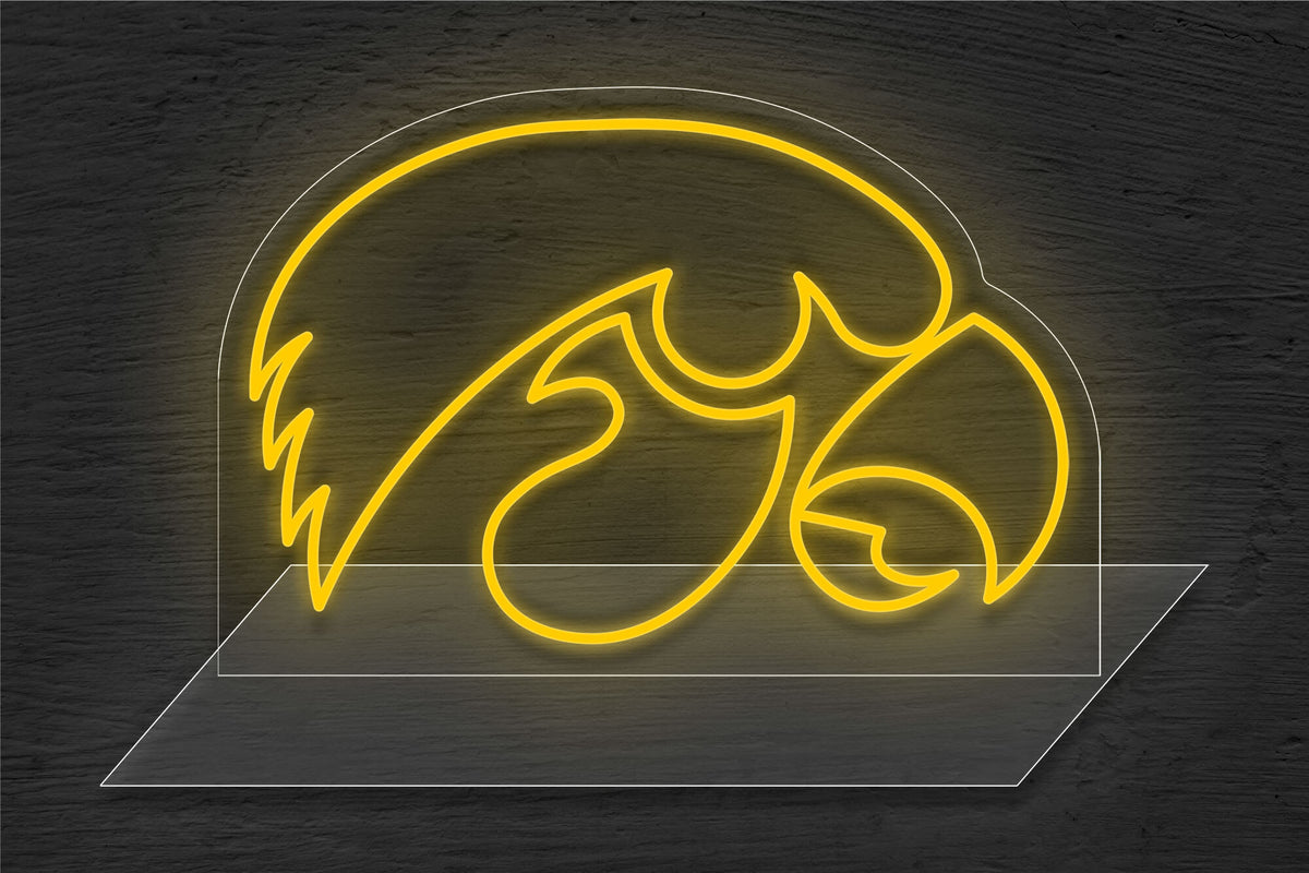 Iowa Hawkeyes Logo LED Neon Sign