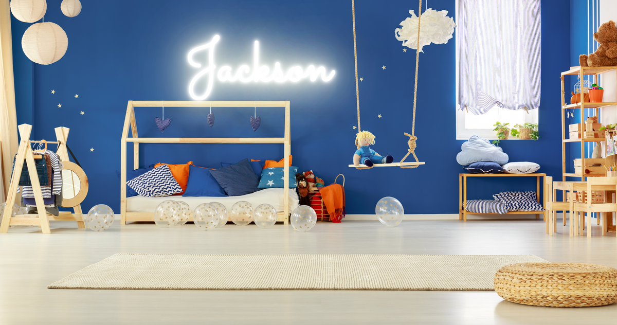 &quot;Jackson&quot; Baby Name LED Neon Sign