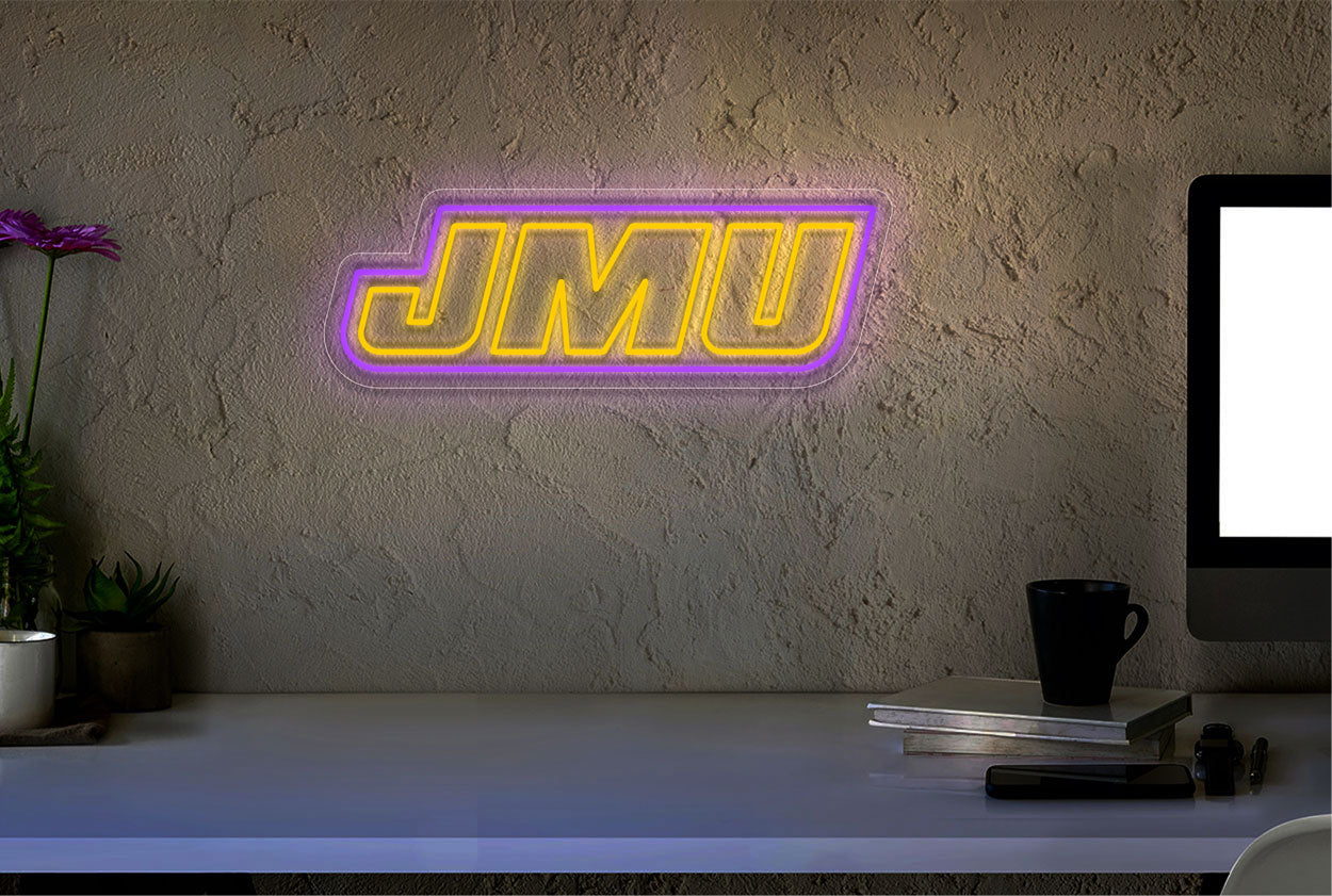James Madison Dukes Men's Basketball LED Neon Sign