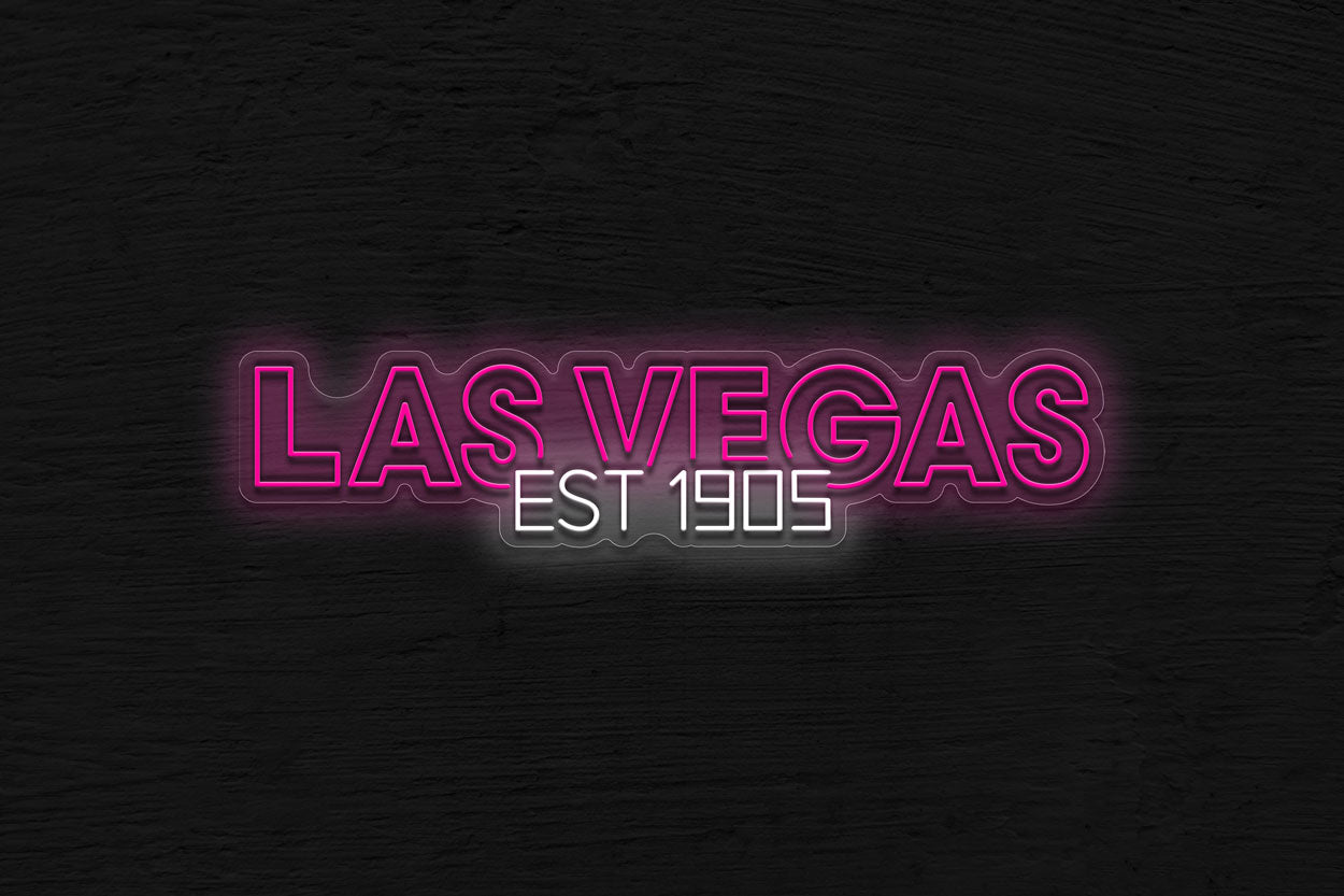 Las Vegas Est 1905 V2 LED Neon Sign