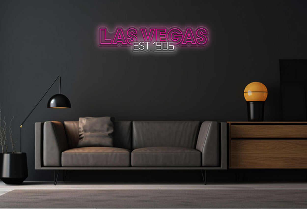 Las Vegas Est 1905 V2 LED Neon Sign