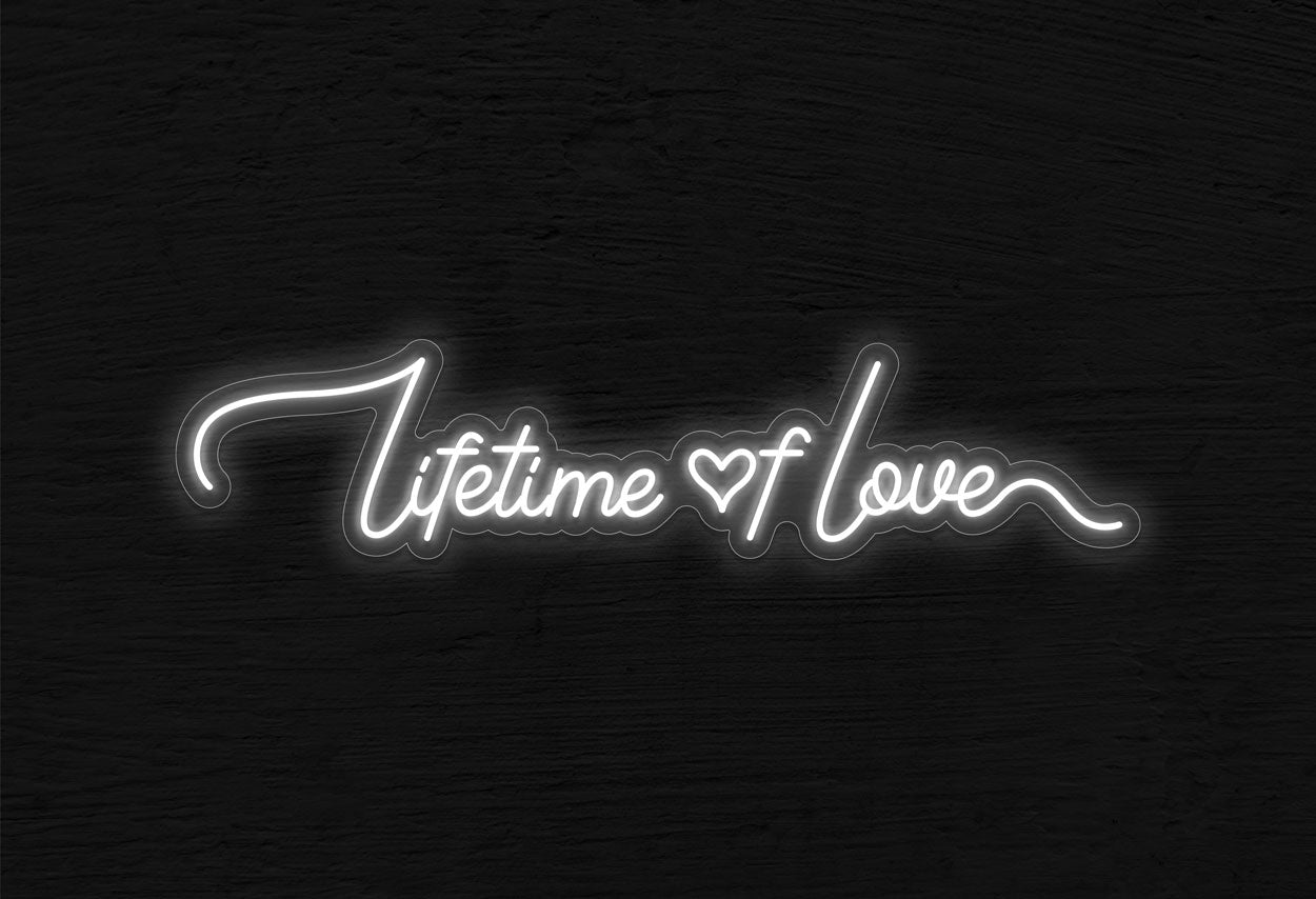 Lifetime of Love LED Neon Sign | Wedding Neon