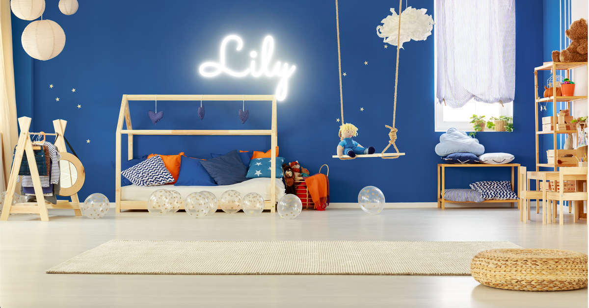 &quot;Lily&quot; Baby Name LED Neon Sign