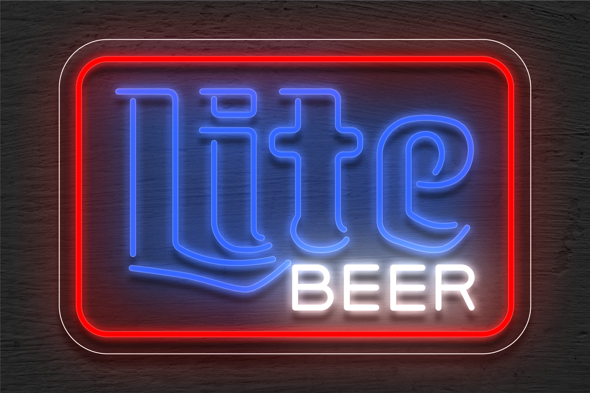 Buy Lite BEER with Border LED Neon Sign | Beer & Liquor Signs from
