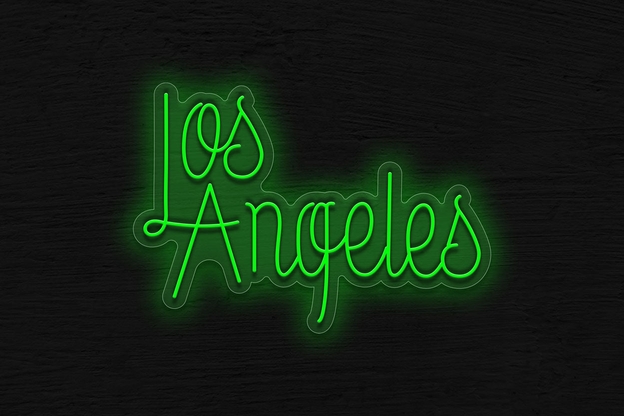 Los Angeles Cursive Font LED Neon Sign