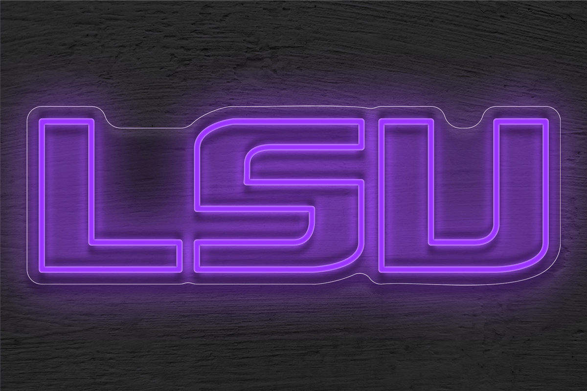 Louisiana State University (LSU) Logo LED Neon Sign