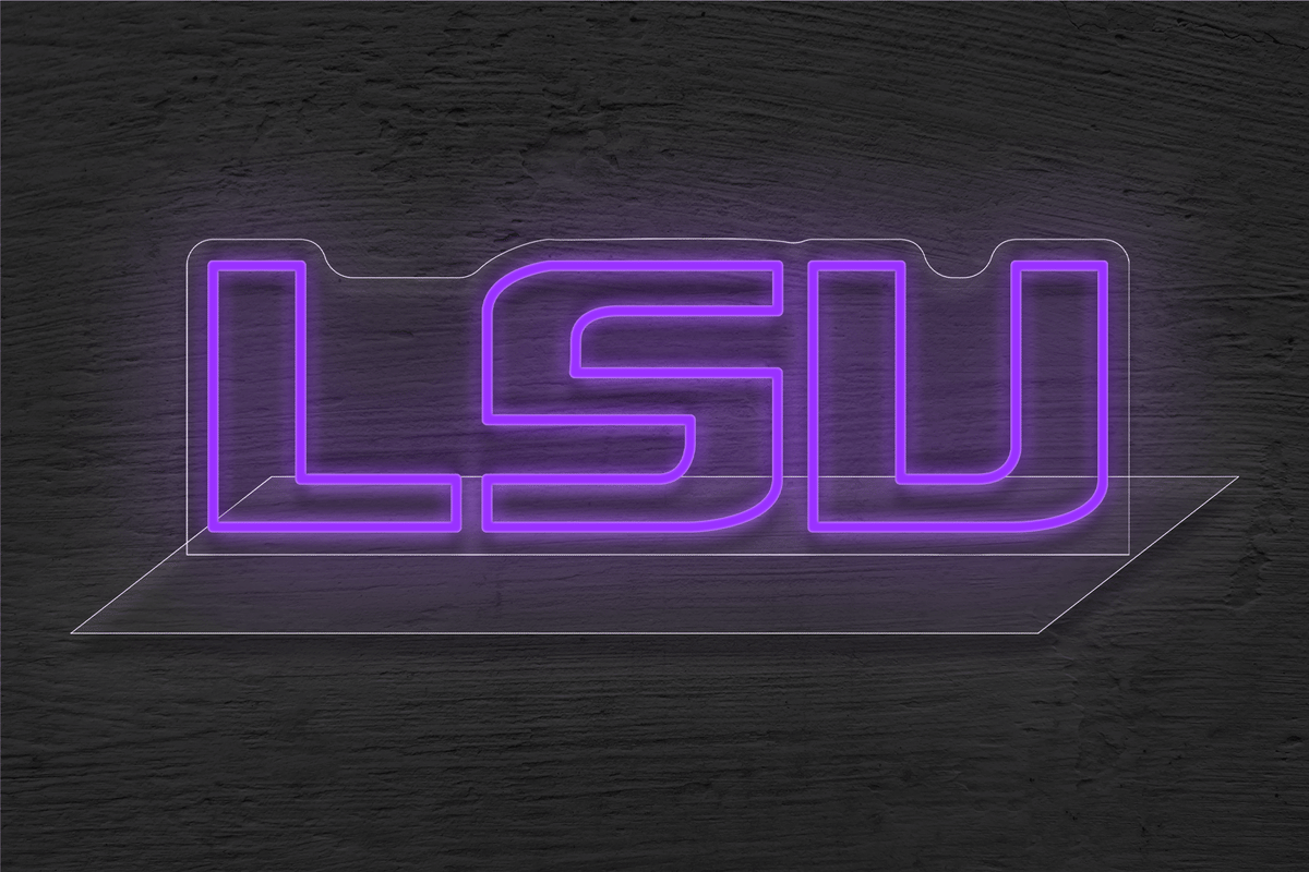 Louisiana State University (LSU) Logo LED Neon Sign
