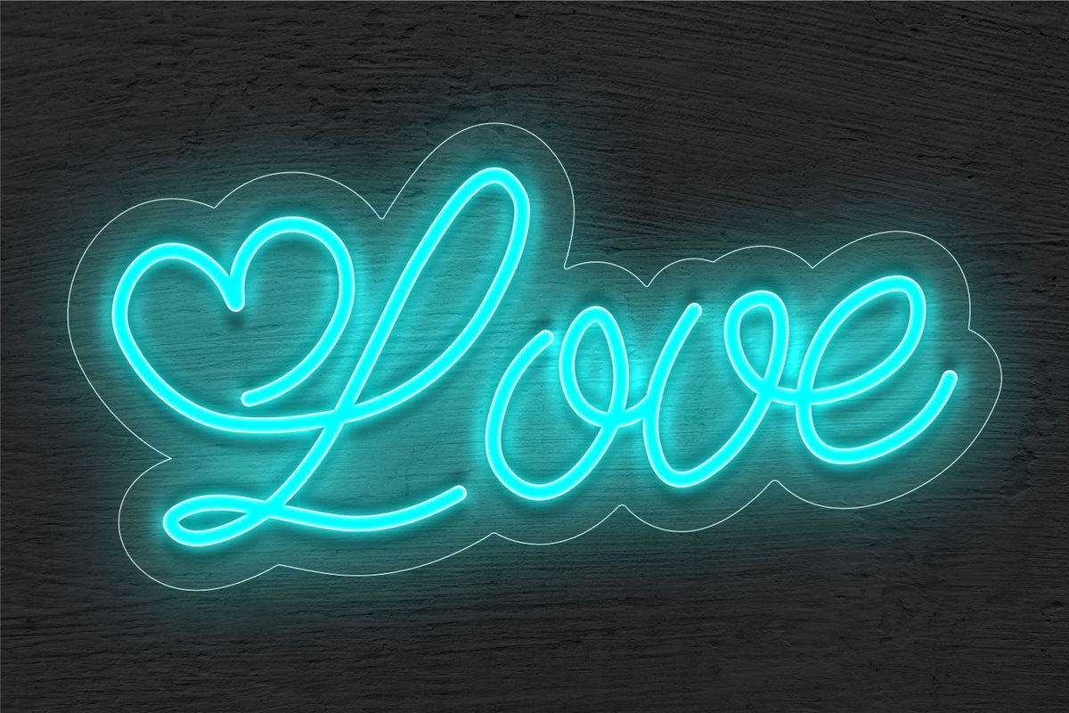 &quot;Love&quot; and heart LED Neon Sign