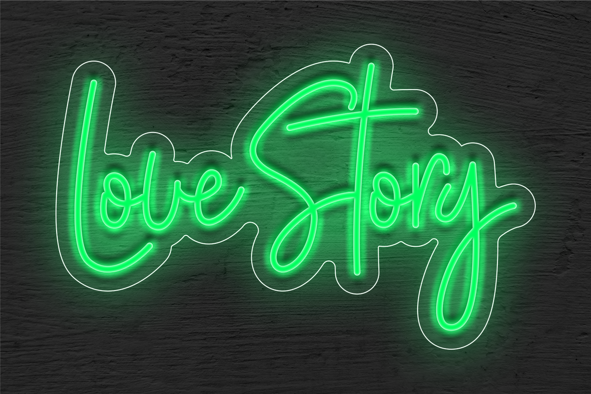 &quot;Love Story&quot; LED Neon Sign