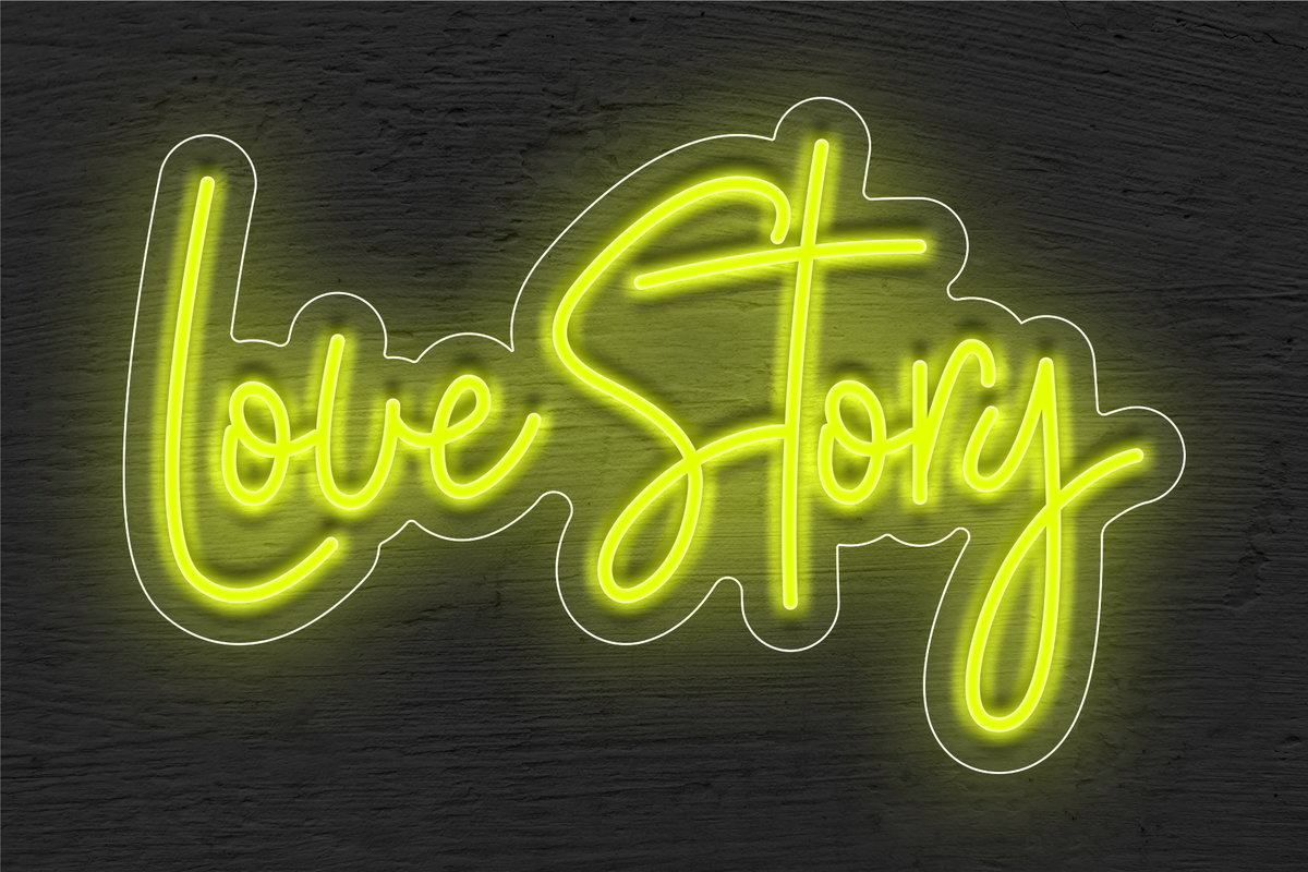 &quot;Love Story&quot; LED Neon Sign