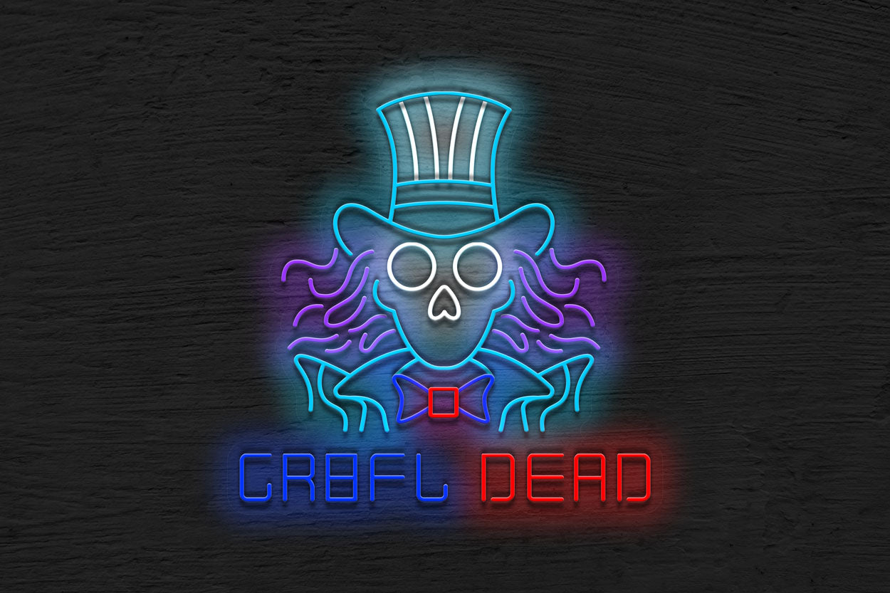 Magician Skull LED Neon Sign