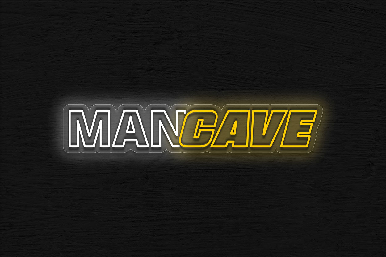 Man Cave Two Color LED Neon Sign
