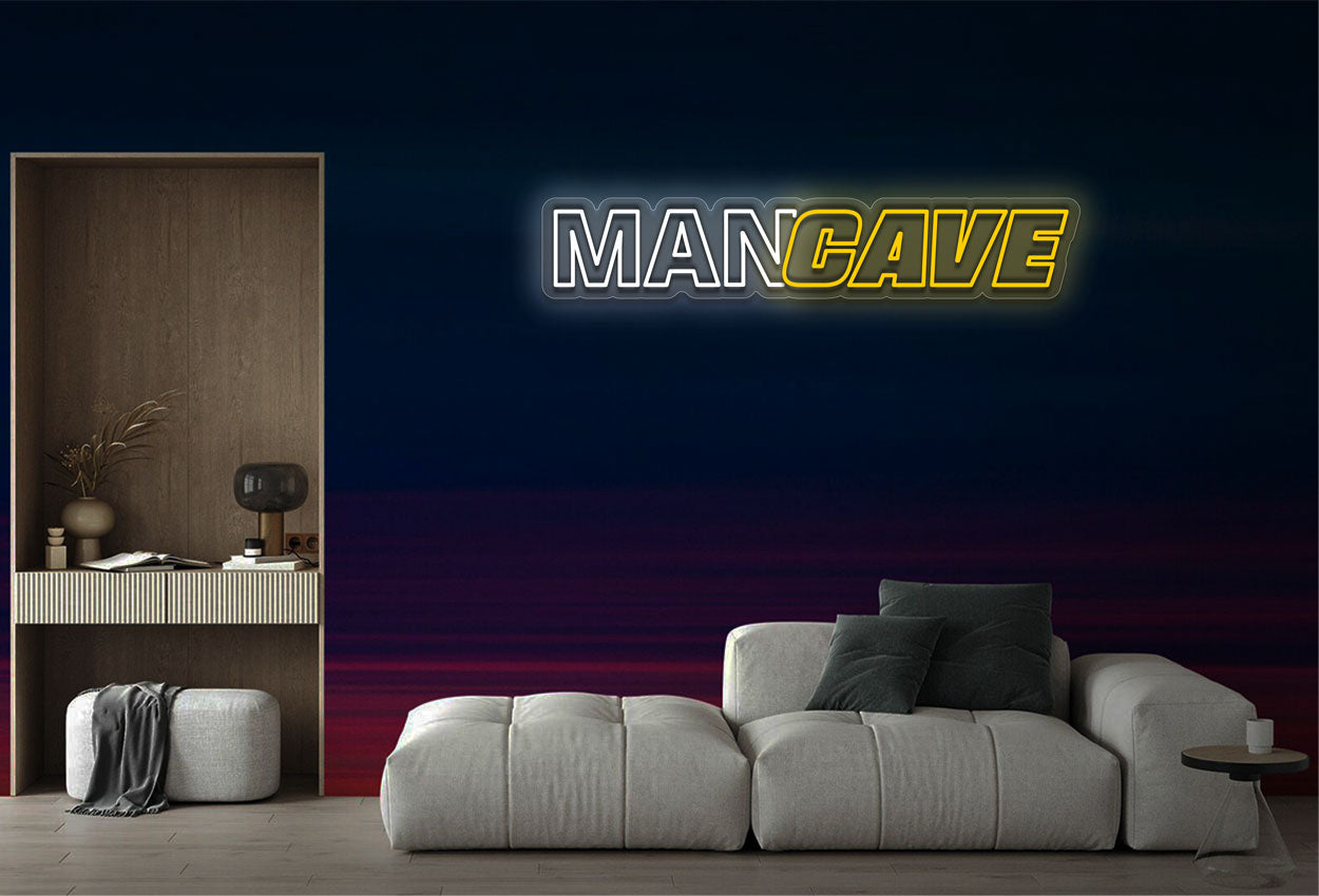 Man Cave Two Color LED Neon Sign