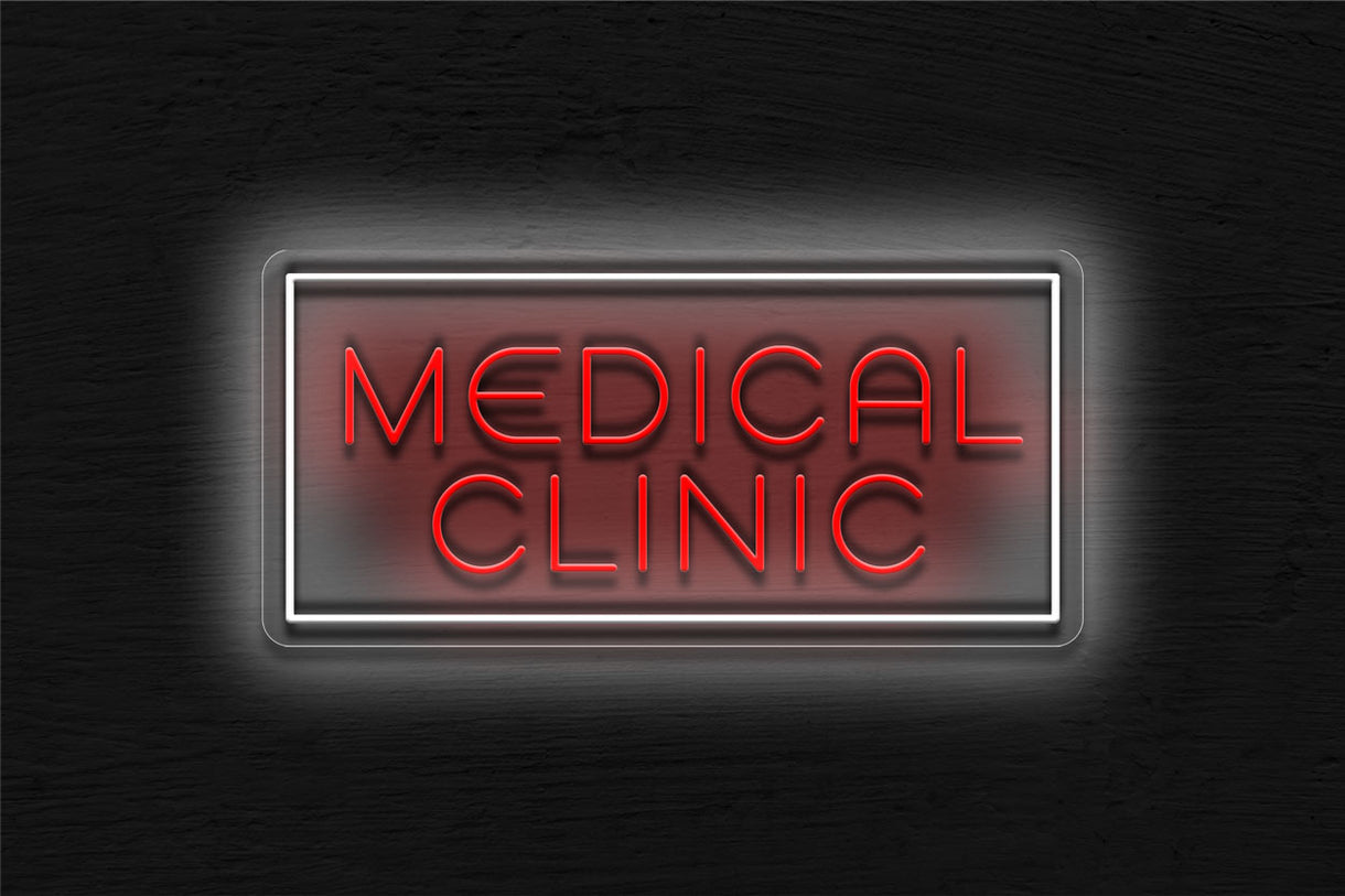 Buy Medical Clinic With Rectangular Border LED Neon Sign | Best Selling ...