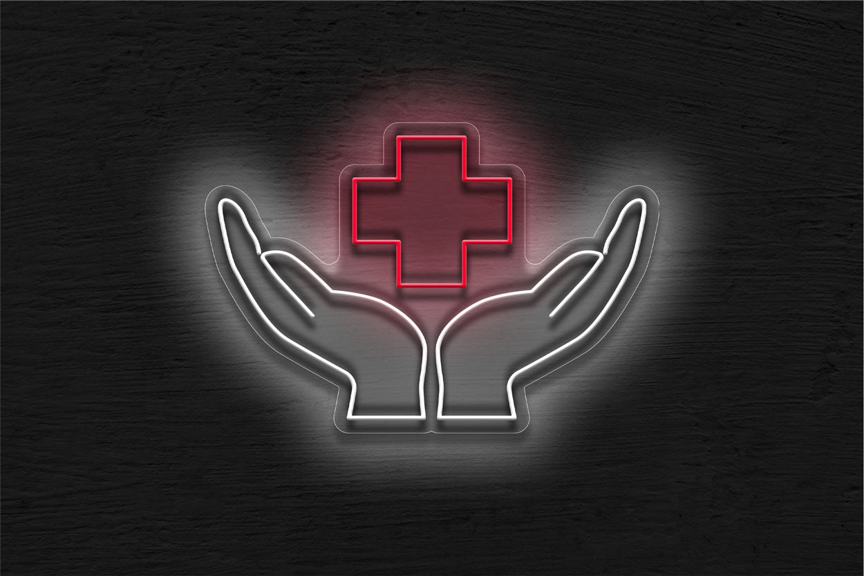 Led Fu Hand Sign Buy Medical Signs Hands LED Neon Sign | Best Selling Neon Signs from ...