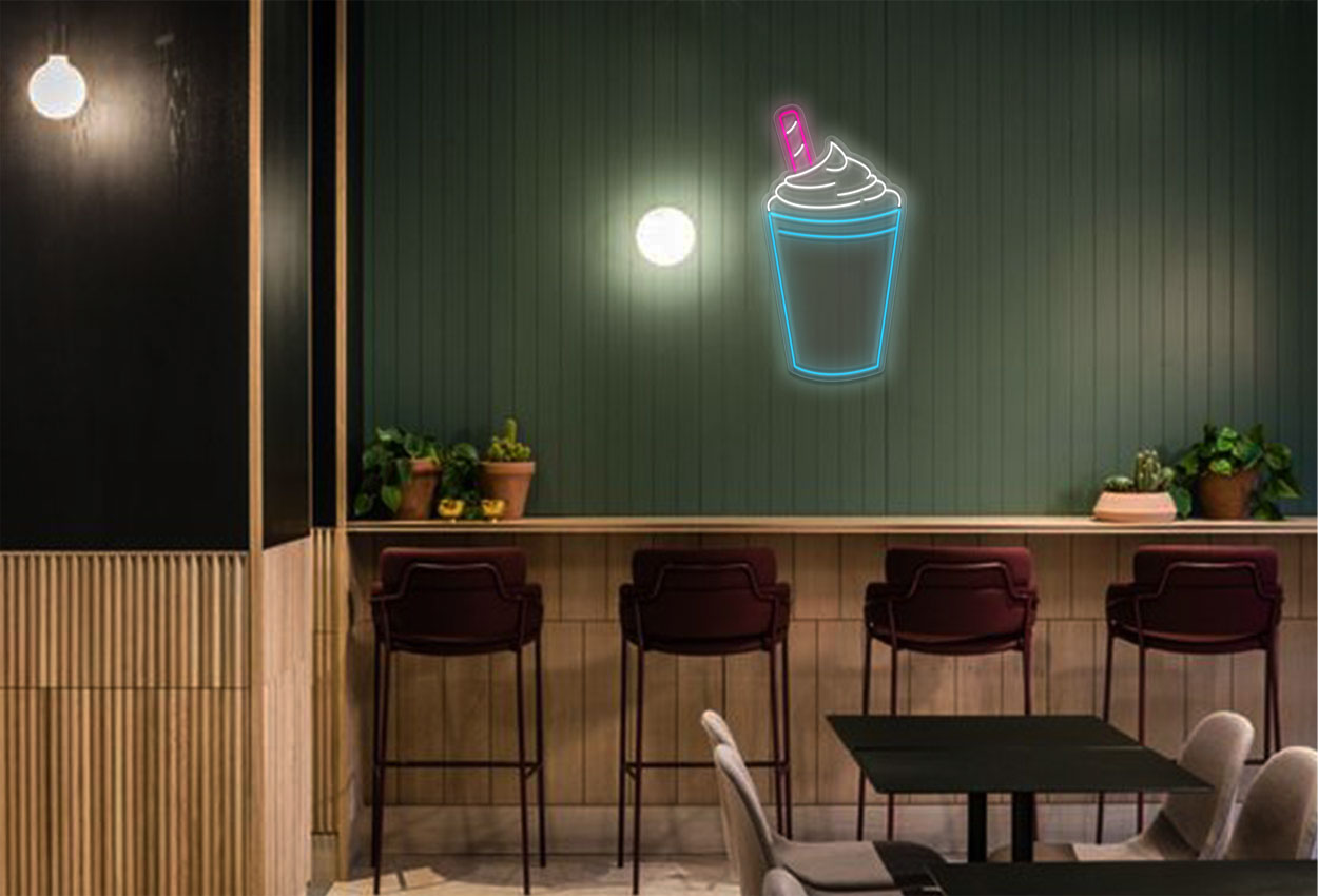 Milkshake LED Neon Sign