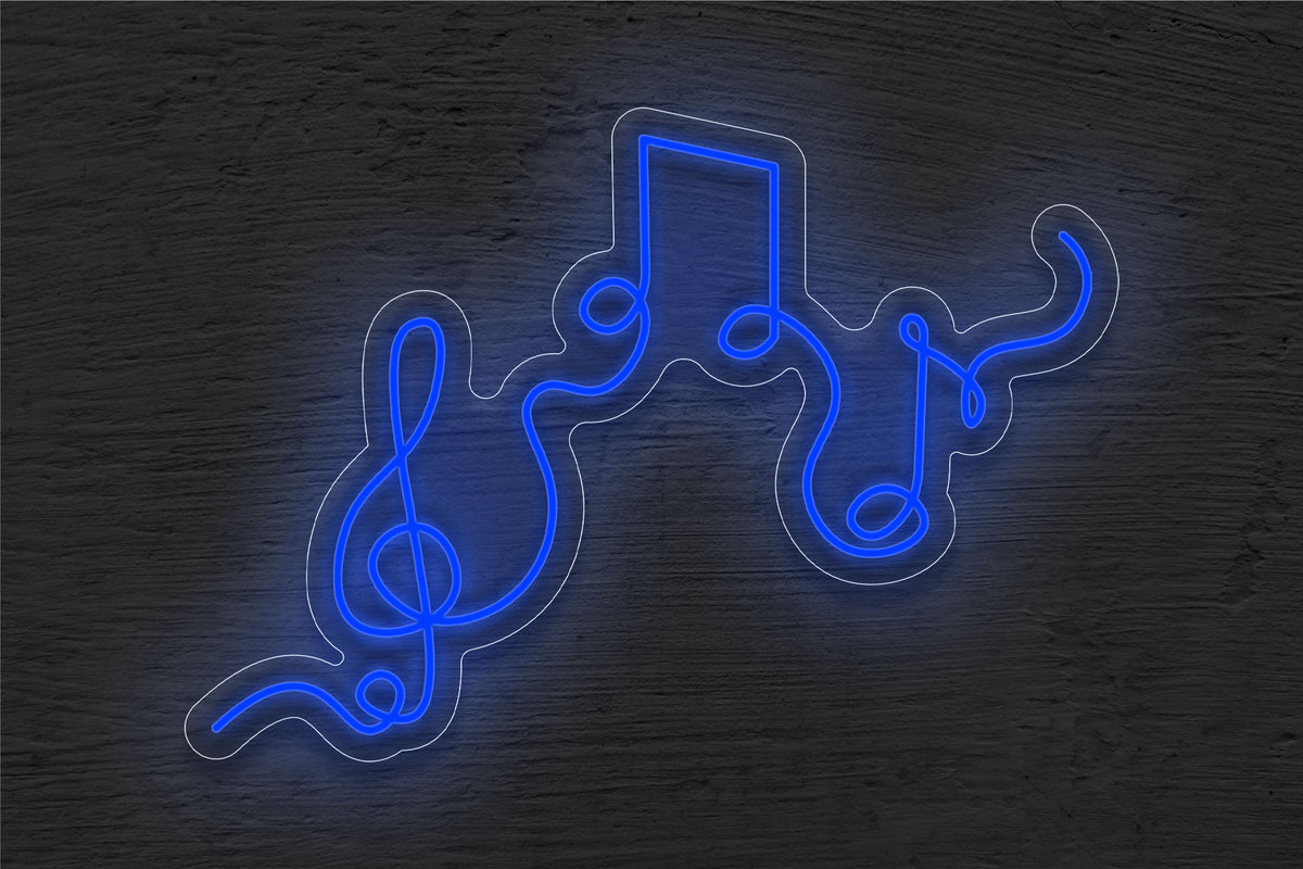 Music Notes LED Neon Sign