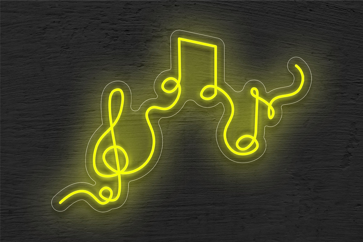 Music Notes LED Neon Sign