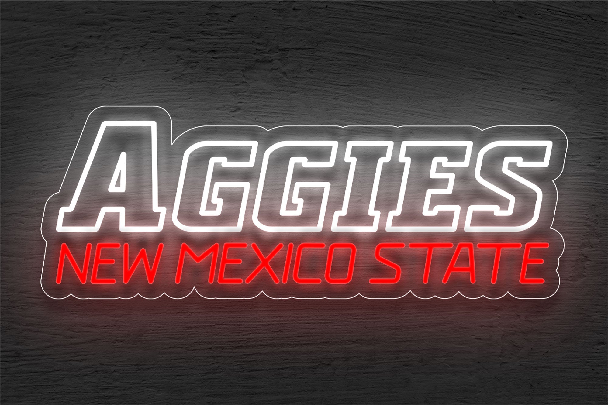 New Mexico State Aggies Men's Basketball LED Neon Sign
