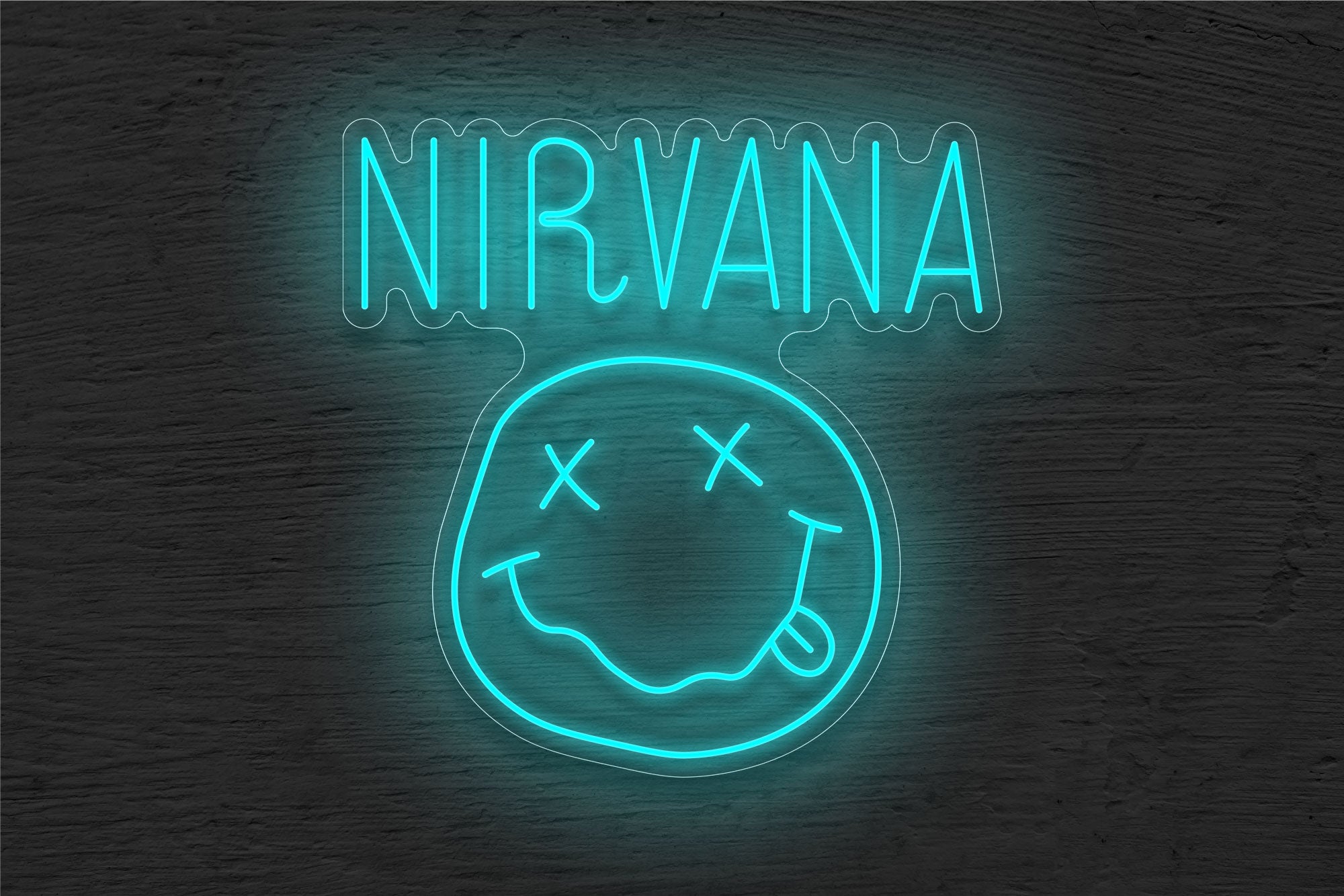 "Nirvana" and Logo LED Neon Sign